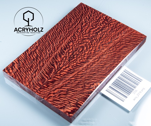 [2316] Platane Griffschalen stabilisiert | 130x45x9 | acryholz | Messergriff | 2316