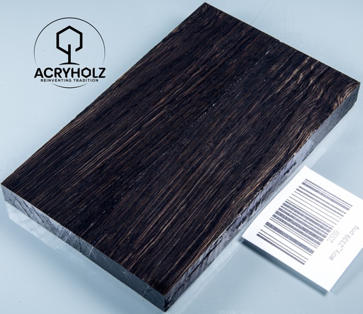 [2339] Mooreiche Griffschalen stabilisiert | 130x40x10 | acryholz | Messergriff | 2339