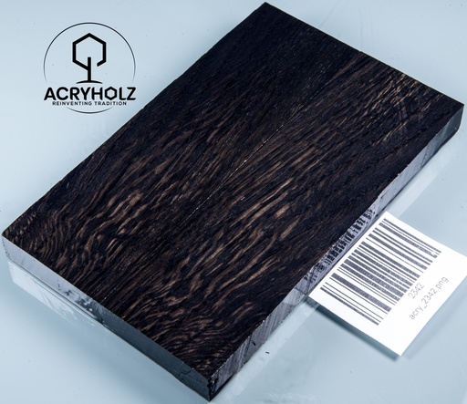 [2342] Mooreiche Griffschalen stabilisiert | 130x40x10 | acryholz | Messergriff | 2342