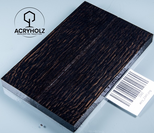 [2343] Mooreiche Griffschalen stabilisiert | 130x40x10 | acryholz | Messergriff | 2343