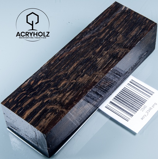 [2348] Mooreiche Griffblock stabilisiert | 130x40x28 | acryholz | Messergriff | 2348