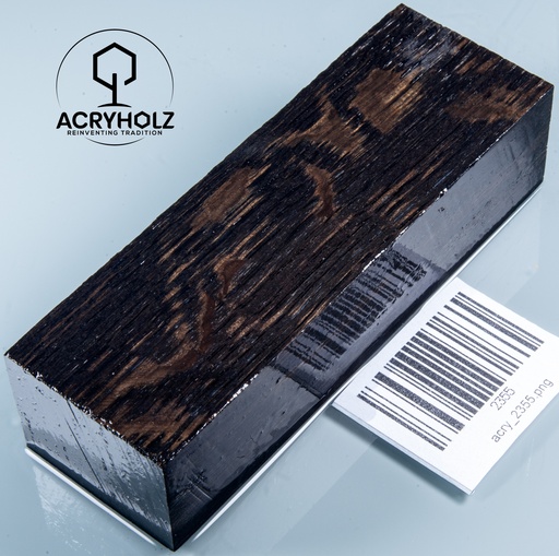 [2355] Mooreiche Griffblock stabilisiert | 120x40x28 | acryholz | Messergriff | 2355