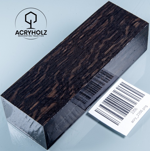 [2356] Mooreiche Griffblock stabilisiert | 120x40x28 | acryholz | Messergriff | 2356