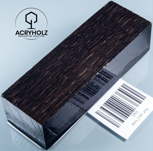 [2361] Mooreiche Griffblock stabilisiert | 120x40x28 | acryholz | Messergriff | 2361