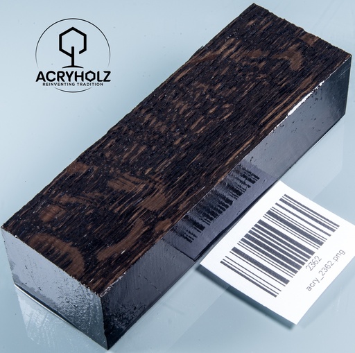 [2362] Mooreiche Griffblock stabilisiert | 120x40x28 | acryholz | Messergriff | 2362