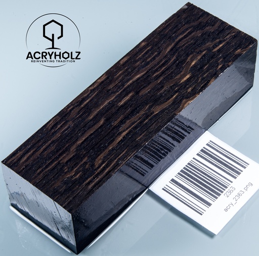[2363] Mooreiche Griffblock stabilisiert | 120x40x28 | acryholz | Messergriff | 2363