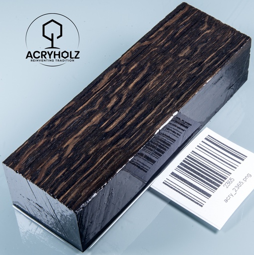[2365] Mooreiche Griffblock stabilisiert | 120x40x28 | acryholz | Messergriff | 2365