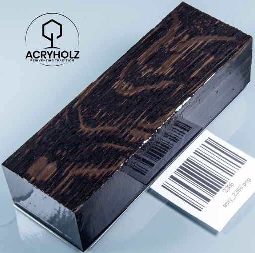 [2366] Mooreiche Griffblock stabilisiert | 120x40x28 | acryholz | Messergriff | 2366