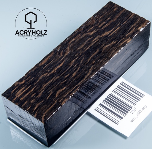 [2367] Mooreiche Griffblock stabilisiert | 120x40x28 | acryholz | Messergriff | 2367