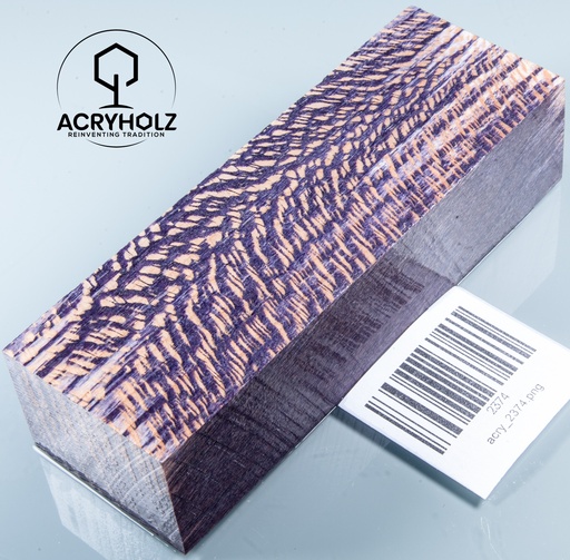 [2374] Platane Griffblock stabilisiert | 130x45x30 | acryholz | Messergriff | 2374