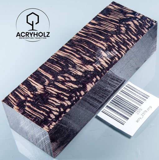 [2378] Platane Griffblock stabilisiert | 130x45x30 | acryholz | Messergriff | 2378