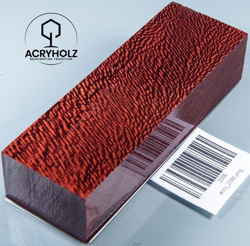 [2386] Platane Griffblock stabilisiert | 130x45x30 | acryholz | Messergriff | 2386