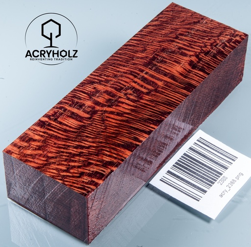 [2388] Platane Griffblock stabilisiert | 130x45x30 | acryholz | Messergriff | 2388