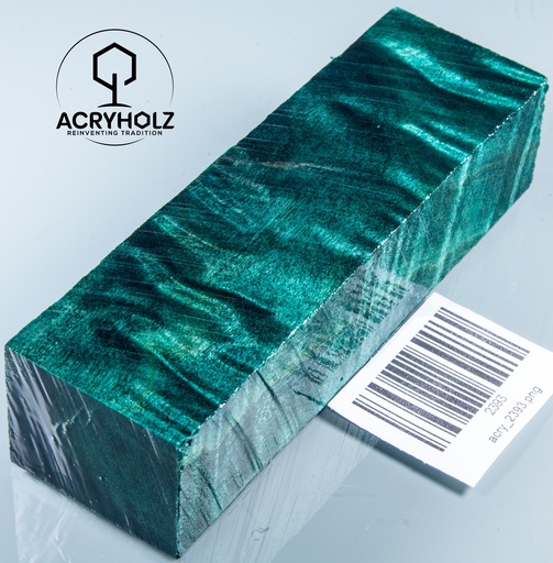 [2393] Pappel Maser stabilisiert Griffblock | 120x40x30| ACRYHOLZ | Messergriff 2393