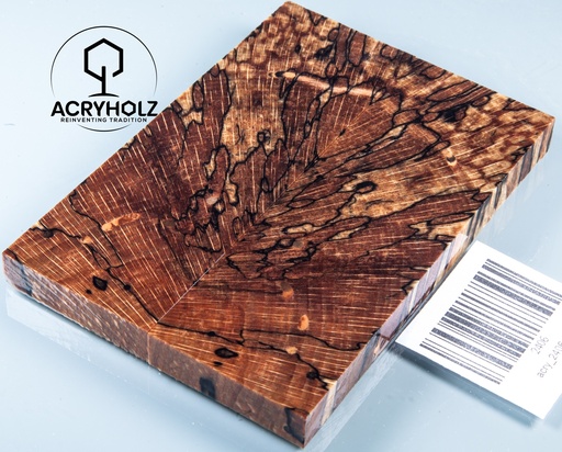 [2406] Buche gestockt stabilisiert Griffschalen | 120x40x10 | Messergriff 2406 (Kopie)