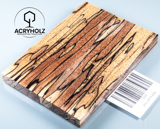 [2410] Buche gestockt stabilisiert Griffschalen | 120x40x10 | Messergriff 2410