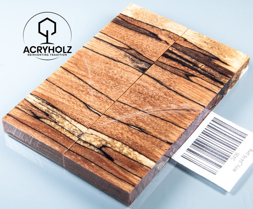 [2416] Faggio Spalted Stabilizzato Guancette per Manico | 120x40x10 | Manico per Coltello 2416