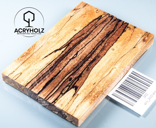 [2422] Faggio Spalted Stabilizzato Guancette per Manico | 120x40x10 | Manico per Coltello 2422