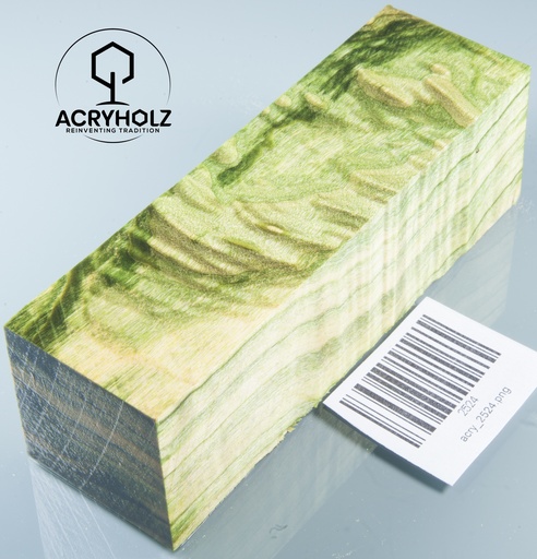 [2524] Pappel Maser stabilisiert Griffmaterial | 135x40x40| ACRYHOLZ | Drechselholz 2524