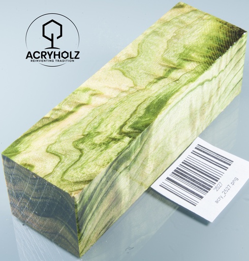 [2527] Pappel Maser stabilisiert Griffmaterial | 135x40x40| ACRYHOLZ | Drechselholz 2527