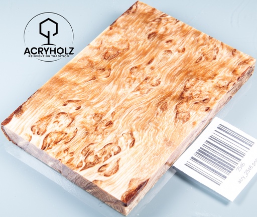 [2546] Birch Burl Handle Scales Stabilized | 120x40x10 | acryholz | Knife Handle | 2545 (Copy)
