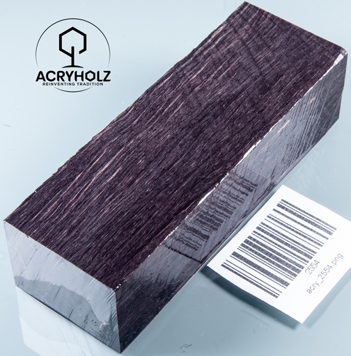 [2554] Hornbeam Black Stabilized Handle Block | 120x40x30 | Knife Handle 2553 (Copy)