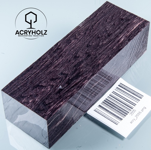 [2555] Carpino Nero Stabilizzato Blocco per Manico | 120x40x30 | Manico per Coltello 2555