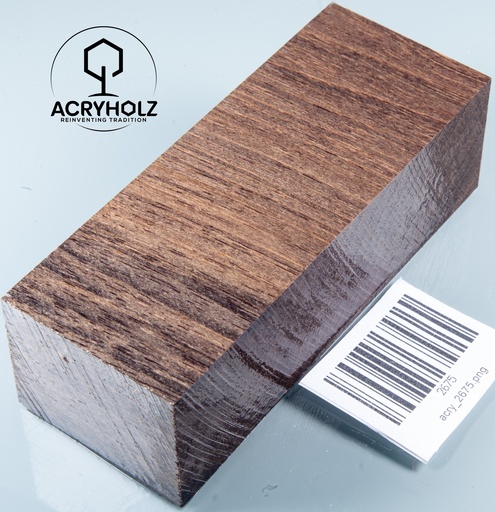 [2675] Walnuss Drechselholz stabilisiert | 120x45x35 | acryholz | Drechseln | 2675