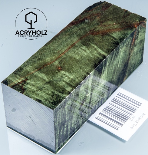 [2749] Arce Negundo Burl Estabilizado Madera para Tornear | 120x45x45 | ACRYHOLZ | 2749