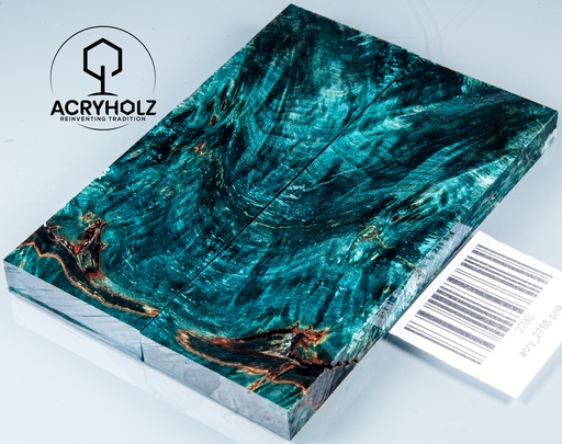 [2798] Kastanie Maser stabilisiert | 120x40x10 | acryholz | schalenpaar 2798