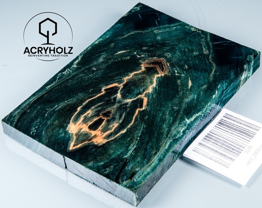 [2805] Kastanie Maser stabilisiert | 120x40x10 | acryholz | schalenpaar 2805