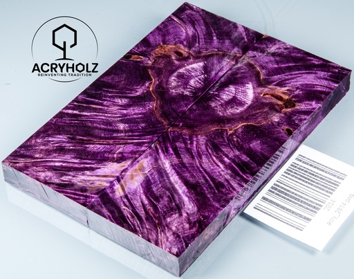 [2814] Kastanie Maser stabilisiert | 120x40x10 | acryholz | schalenpaar 2814