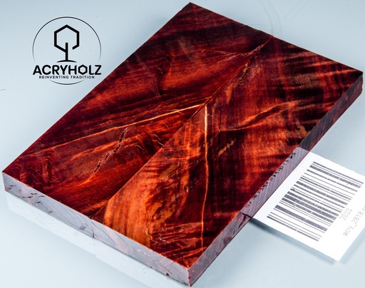 [2818] Kastanie Maser stabilisiert | 120x40x10 | acryholz | schalenpaar 2818