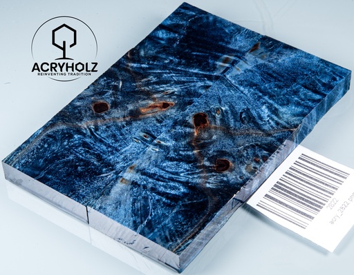 [2822] Kastanie Maser stabilisiert | 120x40x10 | acryholz | schalenpaar 2822