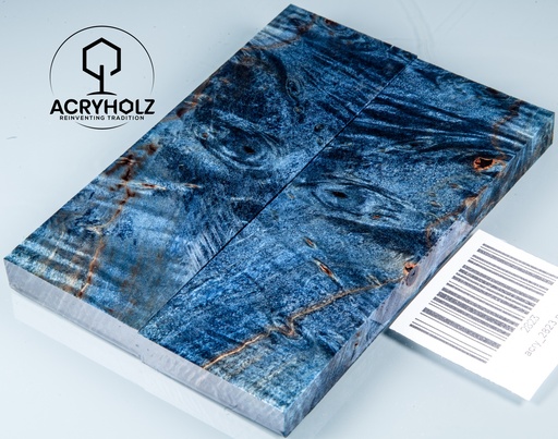 [2823] Kastanie Maser stabilisiert | 120x40x10 | acryholz | schalenpaar 2823