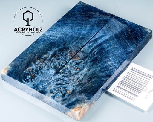 [2824] Kastanie Maser stabilisiert | 120x40x10 | acryholz | schalenpaar 2824