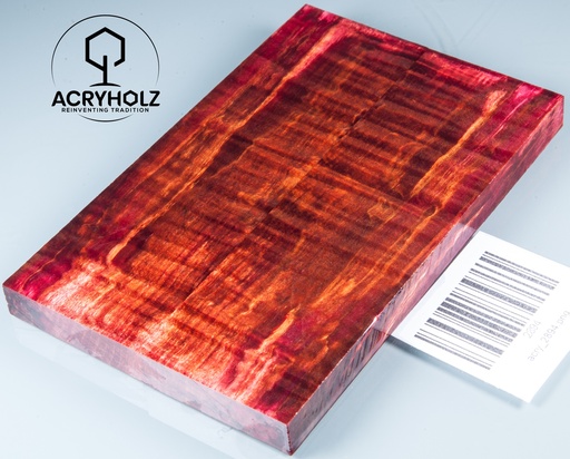[2894] Kastanie Griffschalen stabilisiert | 130x40x10| ACRYHOLZ | Messer | Griffholz 2894