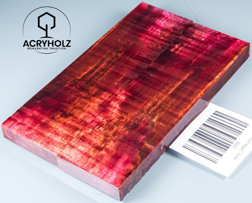 [2896] Kastanie Griffschalen stabilisiert | 130x40x10| ACRYHOLZ | Messer | Griffholz 2896