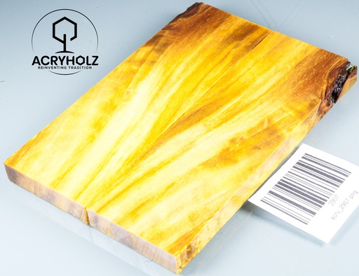 [2907] Pappel Griffschalen stabilisiert | 130x40x10| ACRYHOLZ | Messer | Griffholz 2907