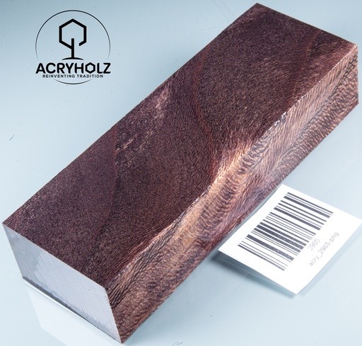 [2965] Platane Griffblock stabilisiert | 150x50x30 | acryholz | Messergriff | 2965
