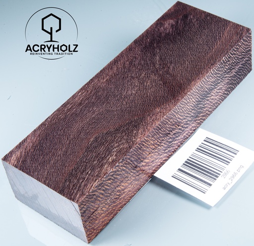 [2966] Platane Griffblock stabilisiert | 150x50x30 | acryholz | Messergriff | 2966