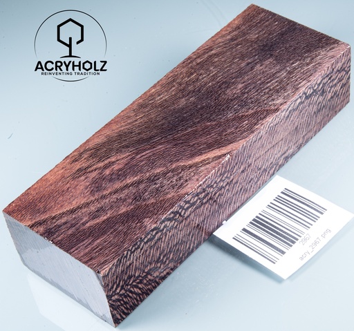 [2967] Platane Griffblock stabilisiert | 150x50x30 | acryholz | Messergriff | 2967